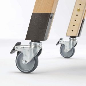 4 mobile legs with 75mm castors