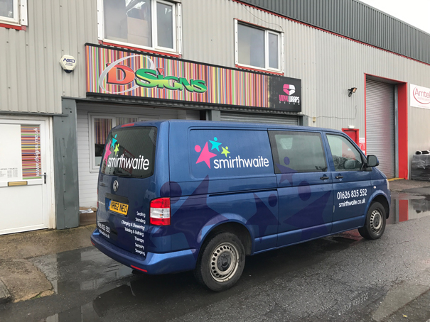 New Smirthwaite van signage