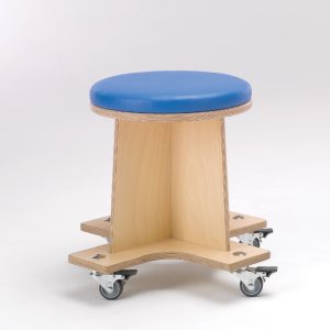 round wheely stool