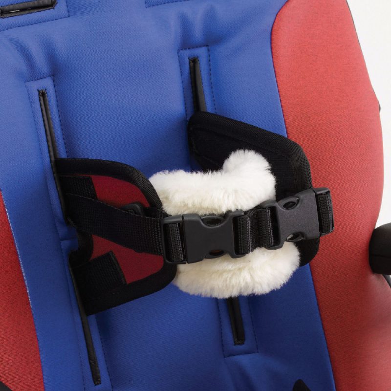 mid-line support harness with sheepskin pad