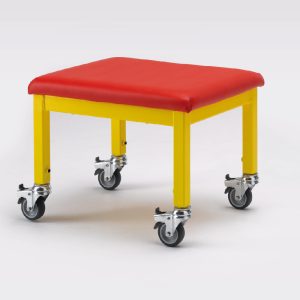 adjustable height wheely stool